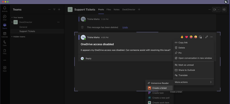 creating-a-ticket-from-the-teams-app